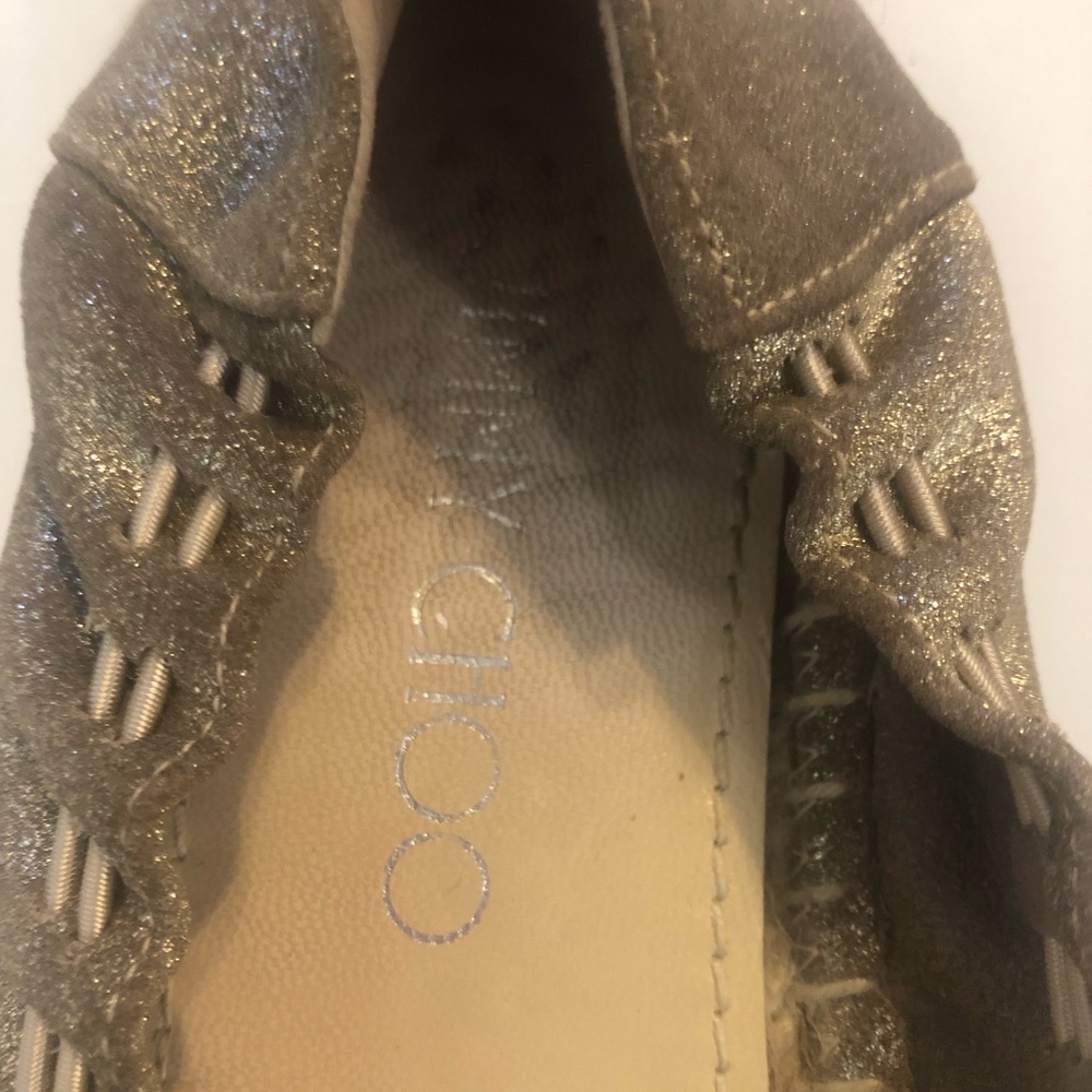 JIMMY CHOO Deena Metallic Espadrille - Picture 8 of 10